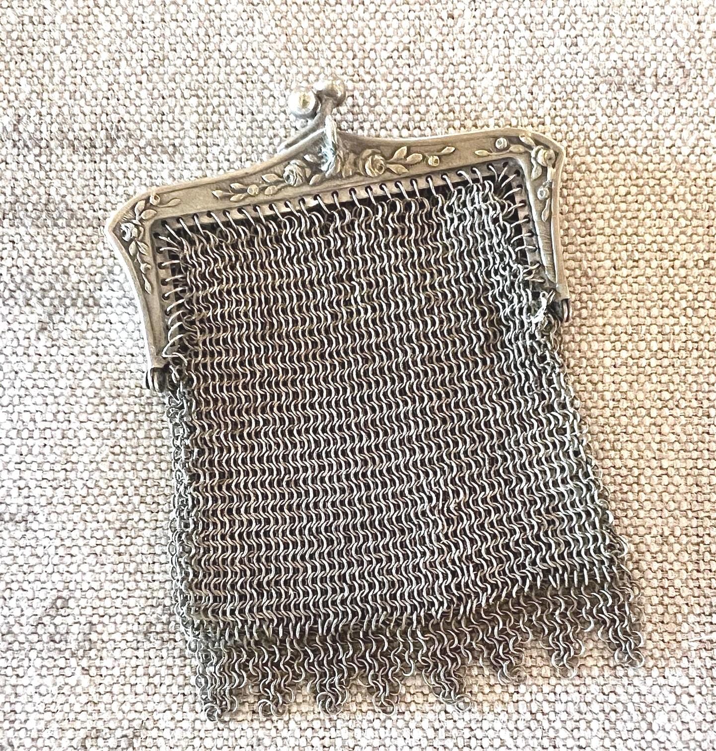 Antique silver coin purse - Etsy 日本