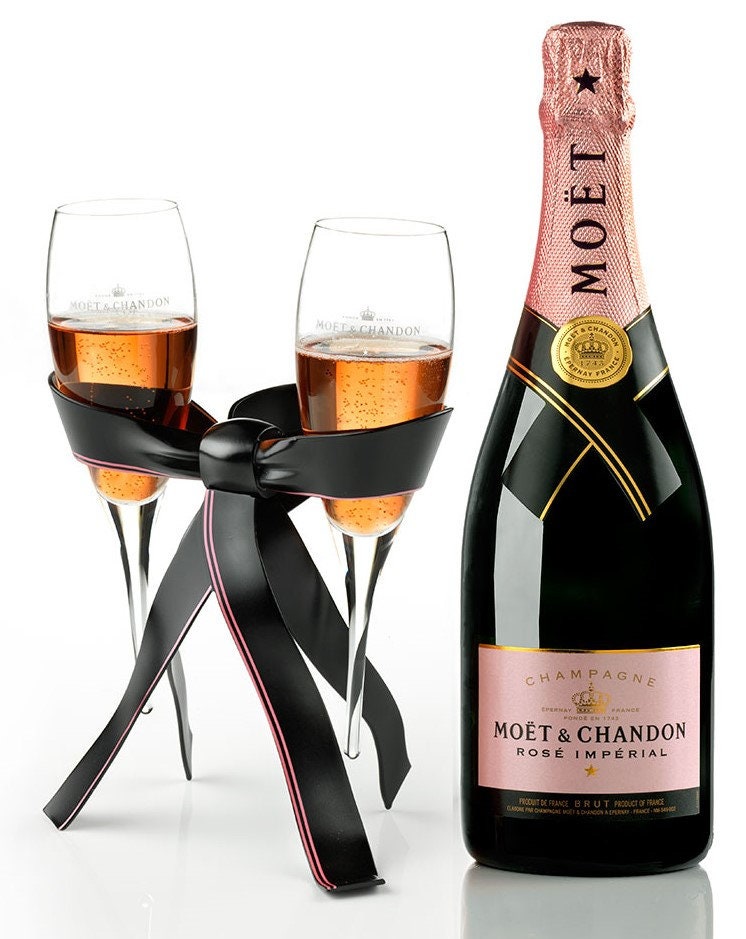 Porte-Verre Ruban Moët et Chandon avec Lunettes