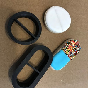 Two Piece Pill Cookie Cutter / Clay Cutter Set