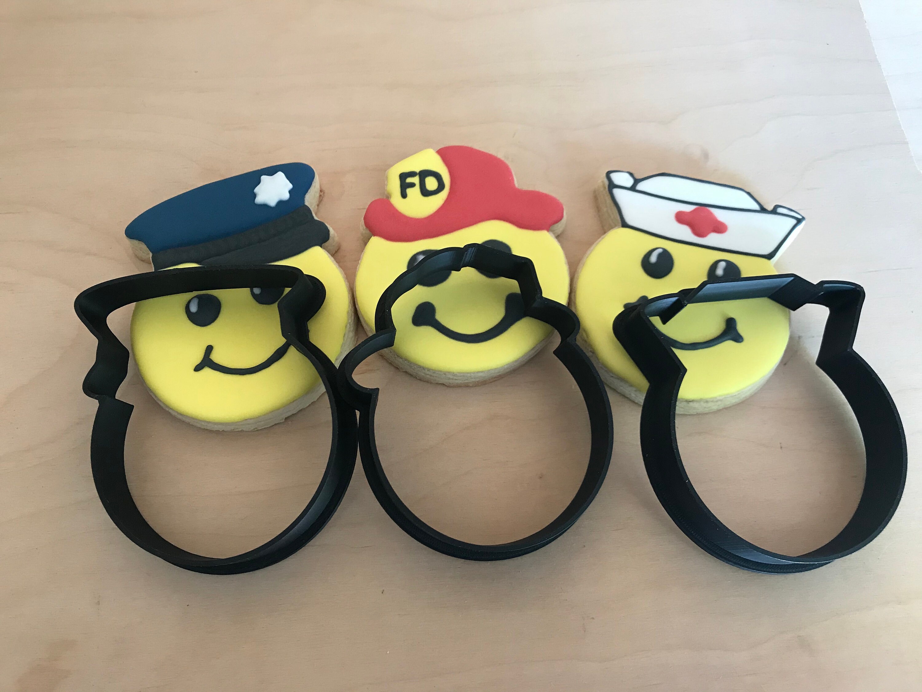 First Responder Emoji Cookie Cutter Series. Etsy Israel