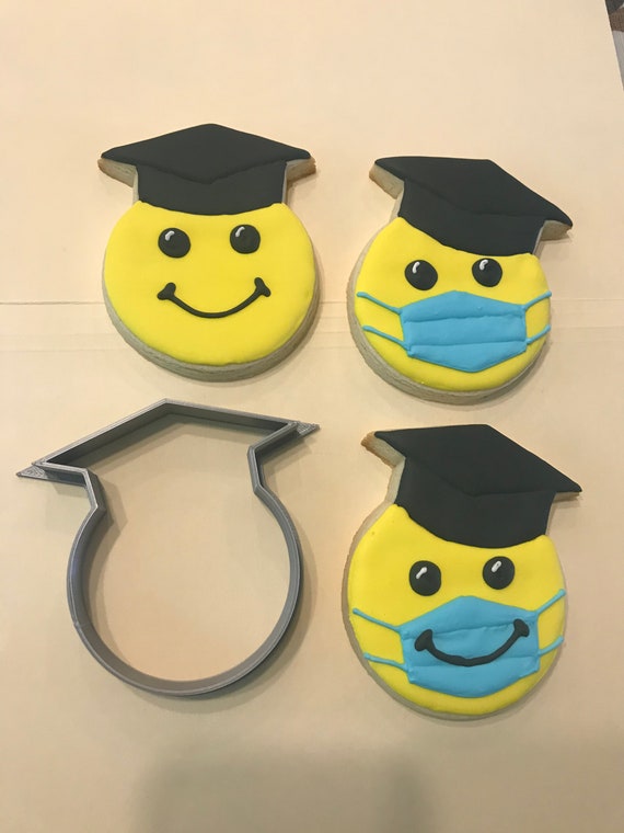 Graduation Cookie Cutter Emoji 2020 High School Senior Etsy