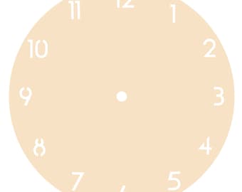Wall Clock Blank SVG File: Laser Cut Clock Face (Digital Download)