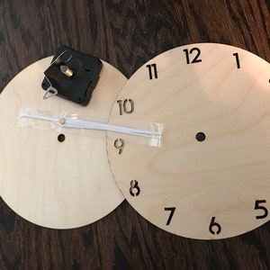 DIY Clock Kit - Customizable Unfinished Craft - Build Your Own Unique Wall Clock and Personalize. Paint Party. DIY Paint Kit.