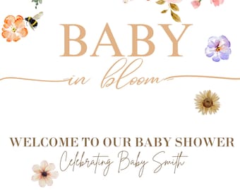Baby in Bloom Baby Shower Invite