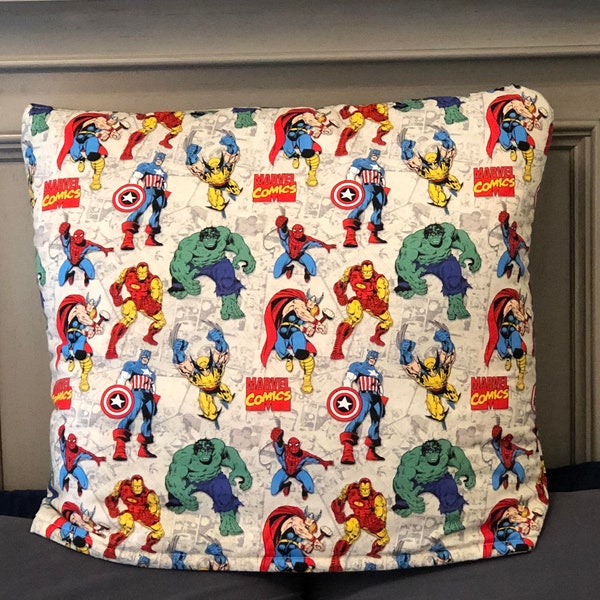 It's a Quilt, It's a Pillow, It's a Marvel Superhero Quillow!
