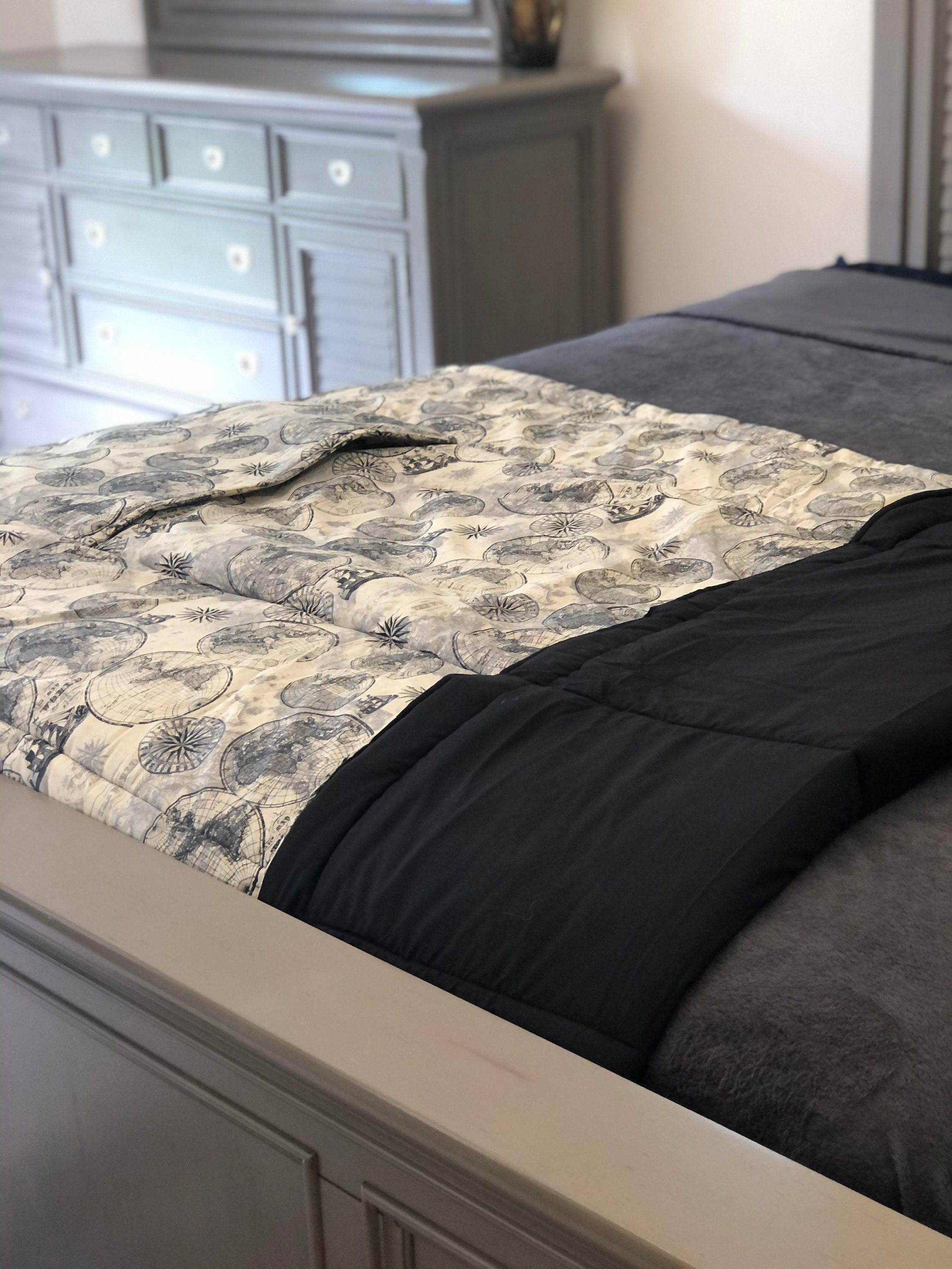 It's a Quilt It's a Pillow It's a World Map Etsy