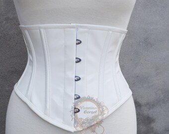white bustier corset