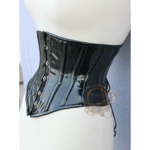 Royal Coalition Unterbrust Korsett - Steel Boned PVC Corset Für Waist Training