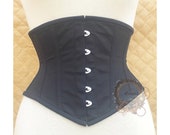 Women Underbust Corset Heavy Duty Steel Boned Corset Waist Shape Cincher Cotton Corset Halloween Special