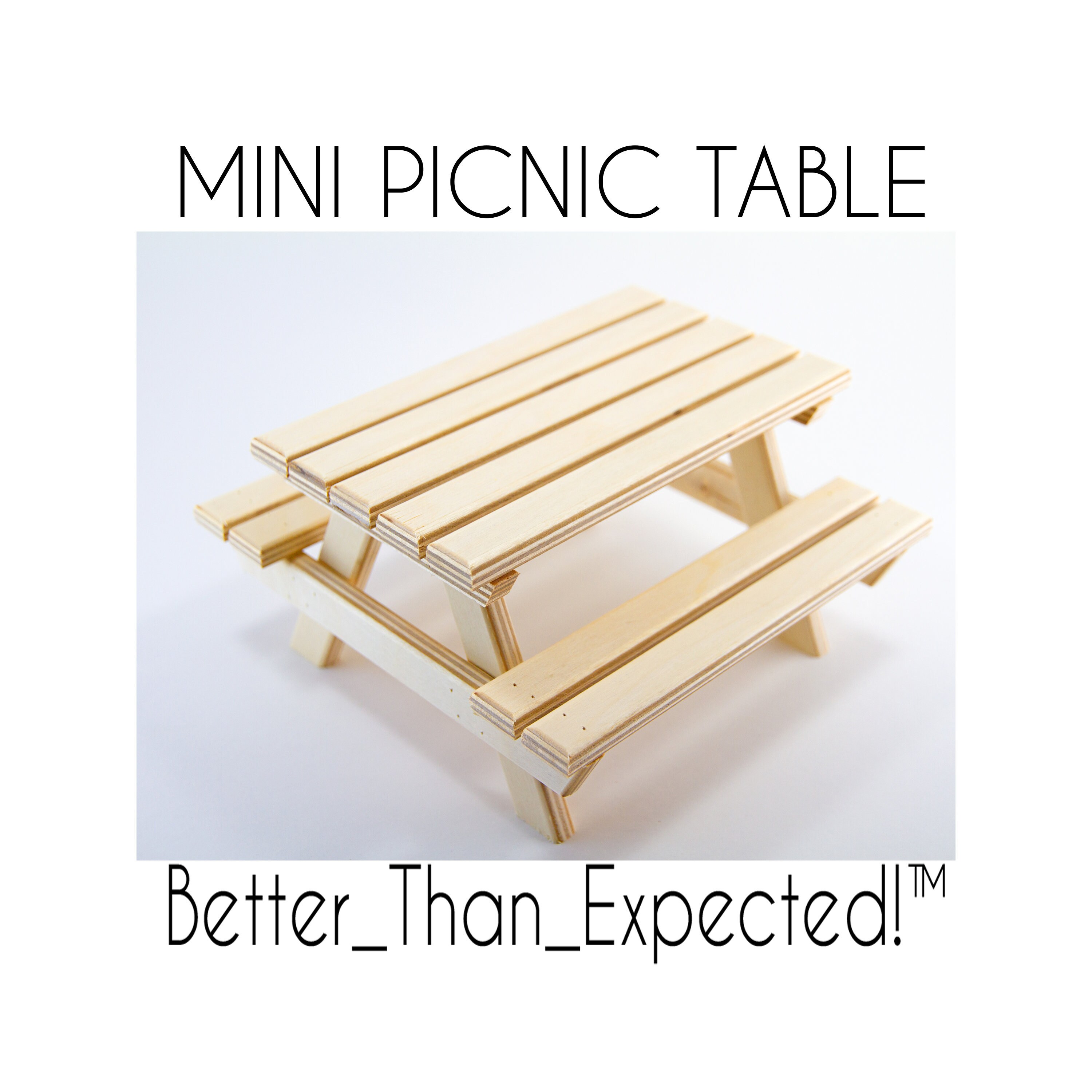 Miniature Picnic Table for Squirrels Chipmunks Birds Etsy