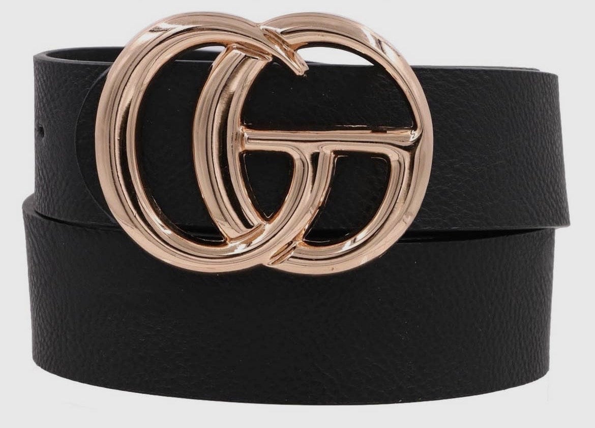 Gucci Double G Buckle GG Canvas Leather Belt Brown - DDH