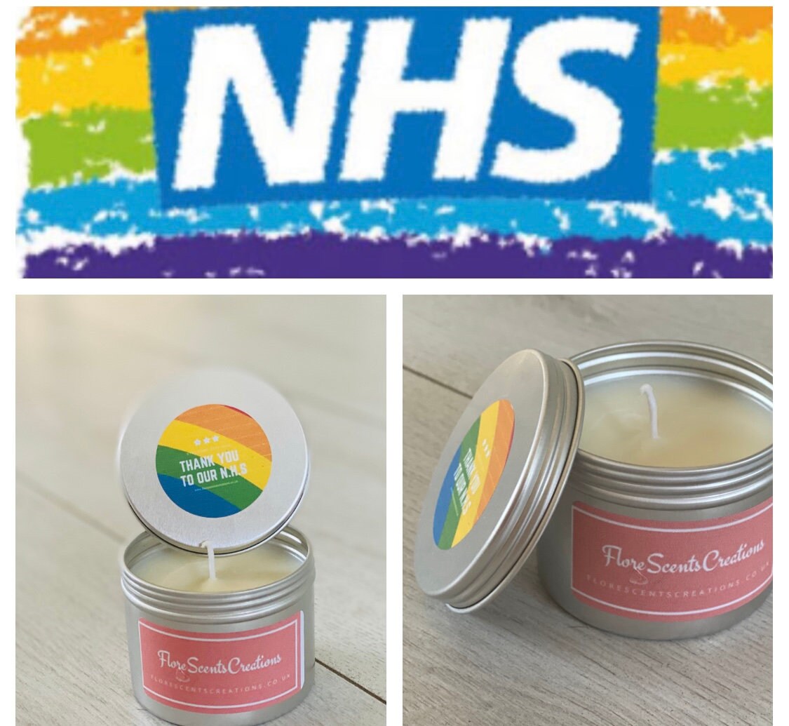NHS thank you candles Profits donated to NHS soy wax eco Etsy