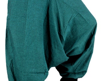 Harem broek, traditionele yoga broek, Hippie broek boho style, Effe harem broek uit nepal, laxman's collection, comfy dun katoen broek