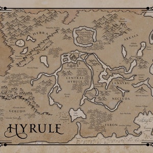 Custom Fantasy Book or Roleplaying Map