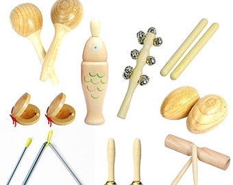 baby wooden music set
