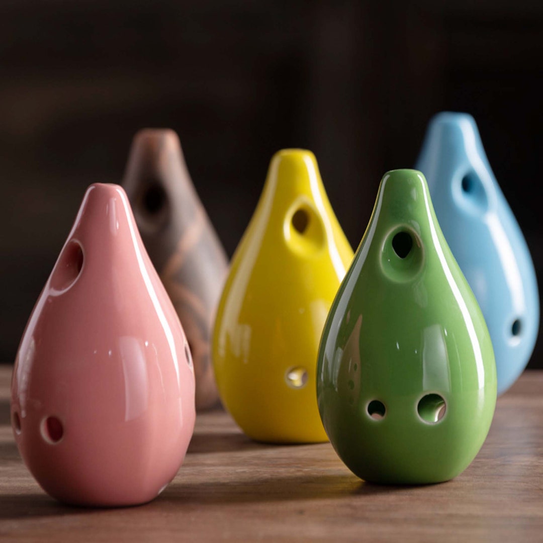 Ceramic Ocarina,c Key Ocarina,10 Hole Ocarina,color Ocarina,oval
