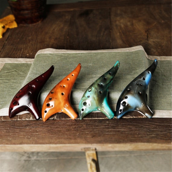 12 Hole Ocarina Ceramic Ocarina Portable Musical Instruments