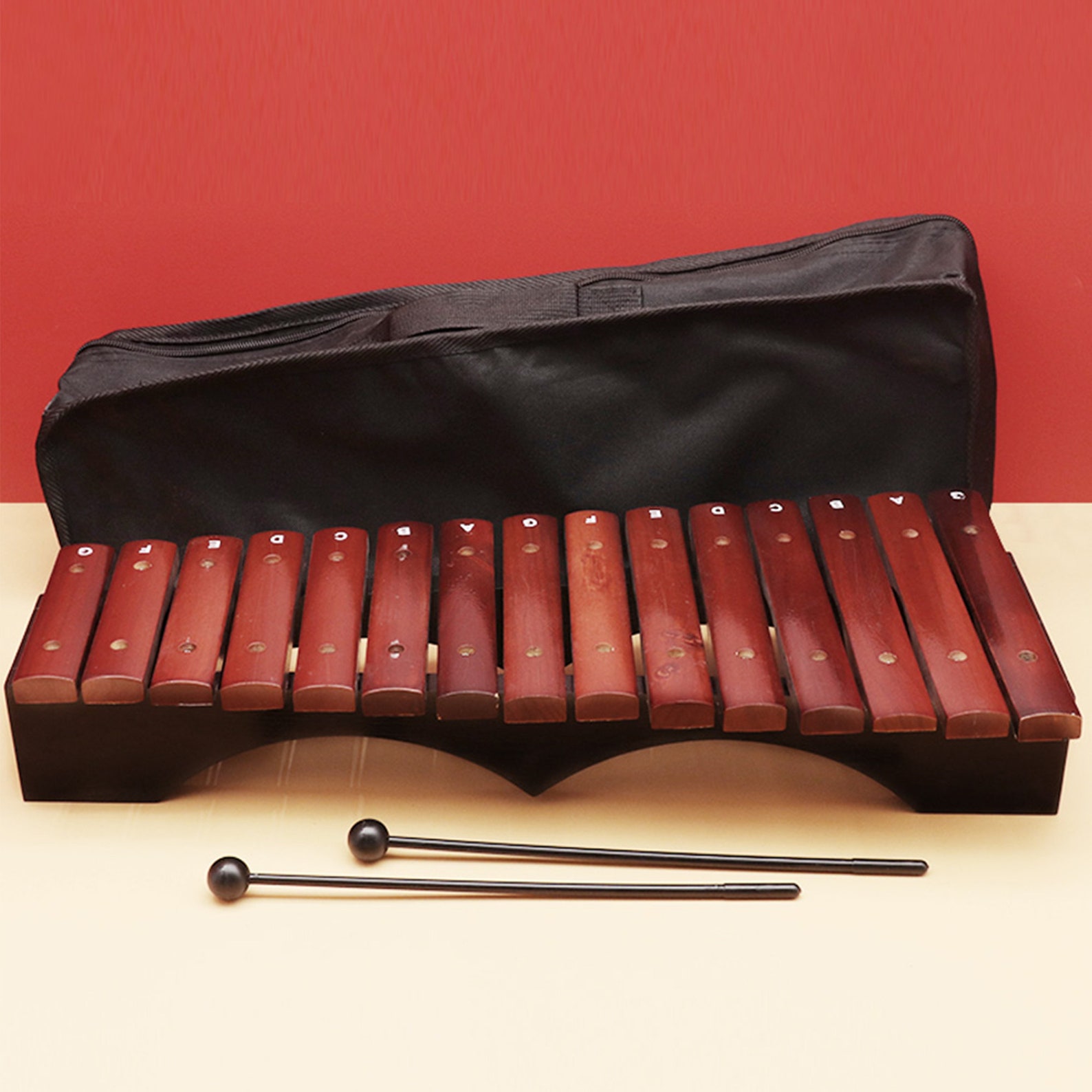 15tone Red Wooden Percussion Instrumentwooden Percussion Etsy UK
