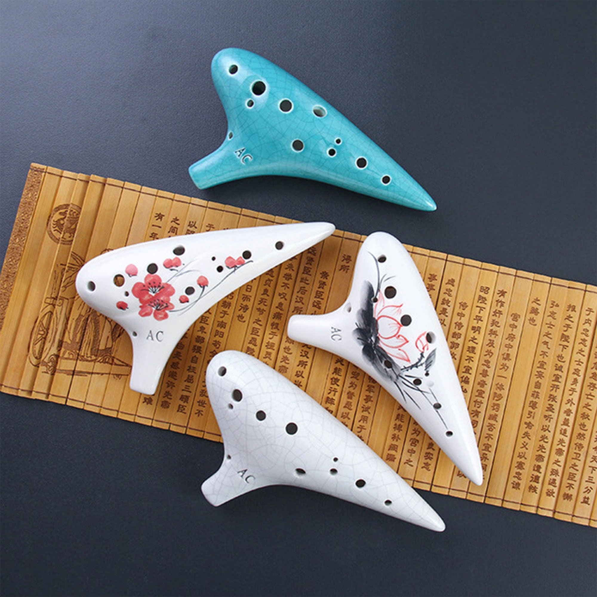 12 Hole Ceramic Ocarinas