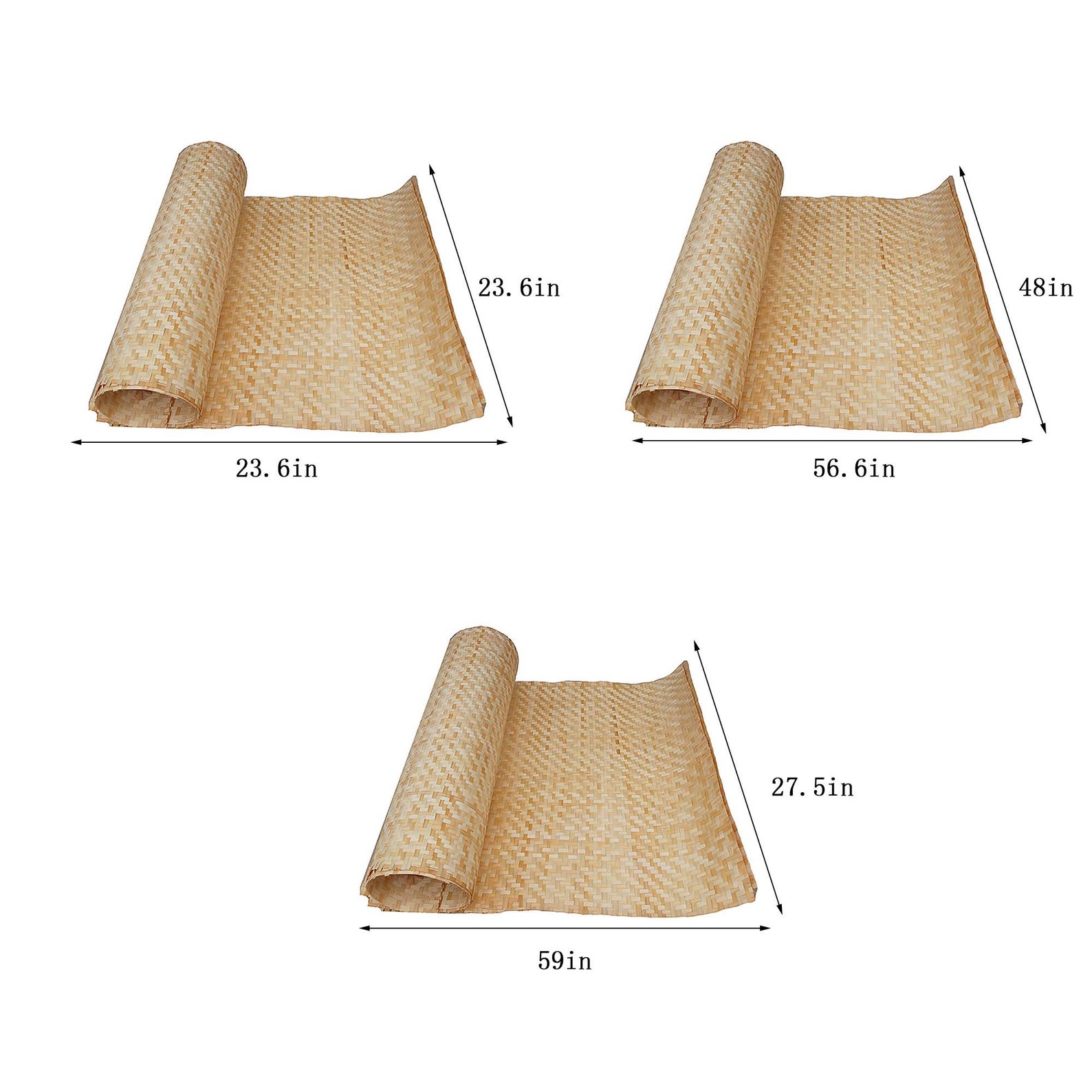 Bamboo Mat Doormat Rug Beach Mat Reed Mat Weave Straw Etsy