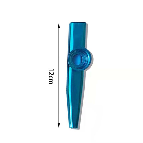 Electric Kazoo 11cm, 11cm Small and Portable Resin Professional Kazoo Set  with Pickup for Performances(blue)