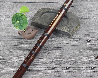 Flat Mouth Bamboo Flute,Wooden Flute,Bamboo Flute,Shakuhachi Wood,Bitter Bamboo Flute,Flute for Beginners,G-F-C-D-E Flute