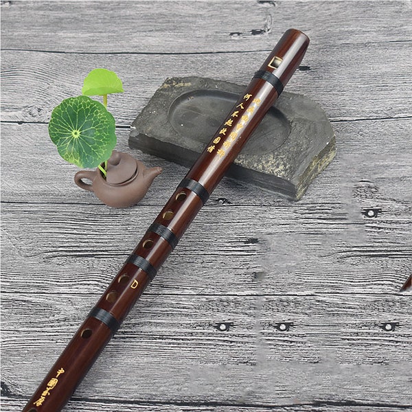 Flat Mouth Bamboo Flute,Wooden Flute,Bamboo Flute,Shakuhachi Wood,Bitter Bamboo Flute,Flute for Beginners,G-F-C-D-E Flute