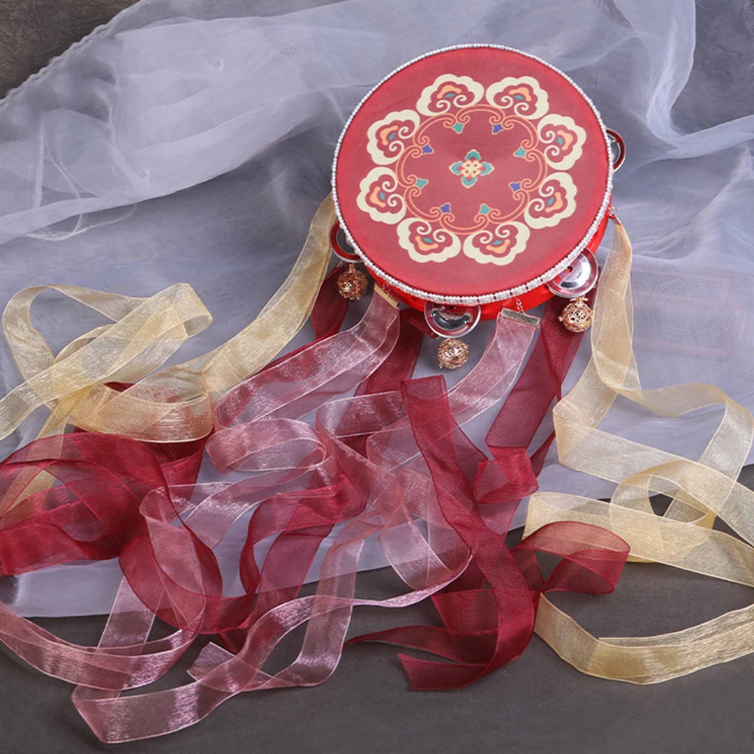 Red Tambourines,wooden Tambourines,bell Drums,handmade Tambourines