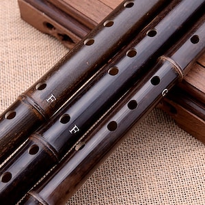 Wooden Flute,Bamboo Flute,Vertical Xiao Flute,Shakuhachi Wooden,Performers Level Purple Bamboo Xiao Flute,Plains Flute