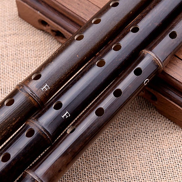 Wooden Flute,Bamboo Flute,Vertical Xiao Flute,Shakuhachi Wooden,Performers Level Purple Bamboo Xiao Flute,Plains Flute