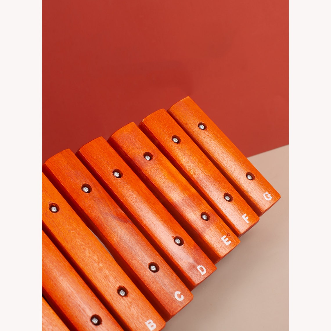 Xylophone Wooden Frame Bars With Mallets Zylephone Wooden Etsy