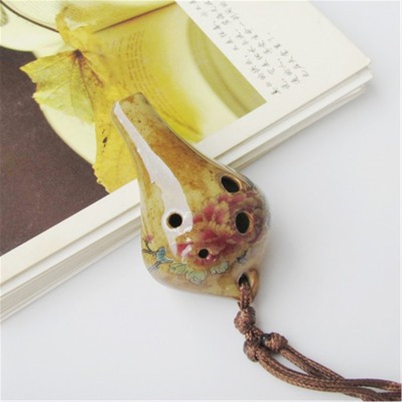 Vintage Ocarina 6 Hole Ocarina Beginner Ocarinac Key Etsy