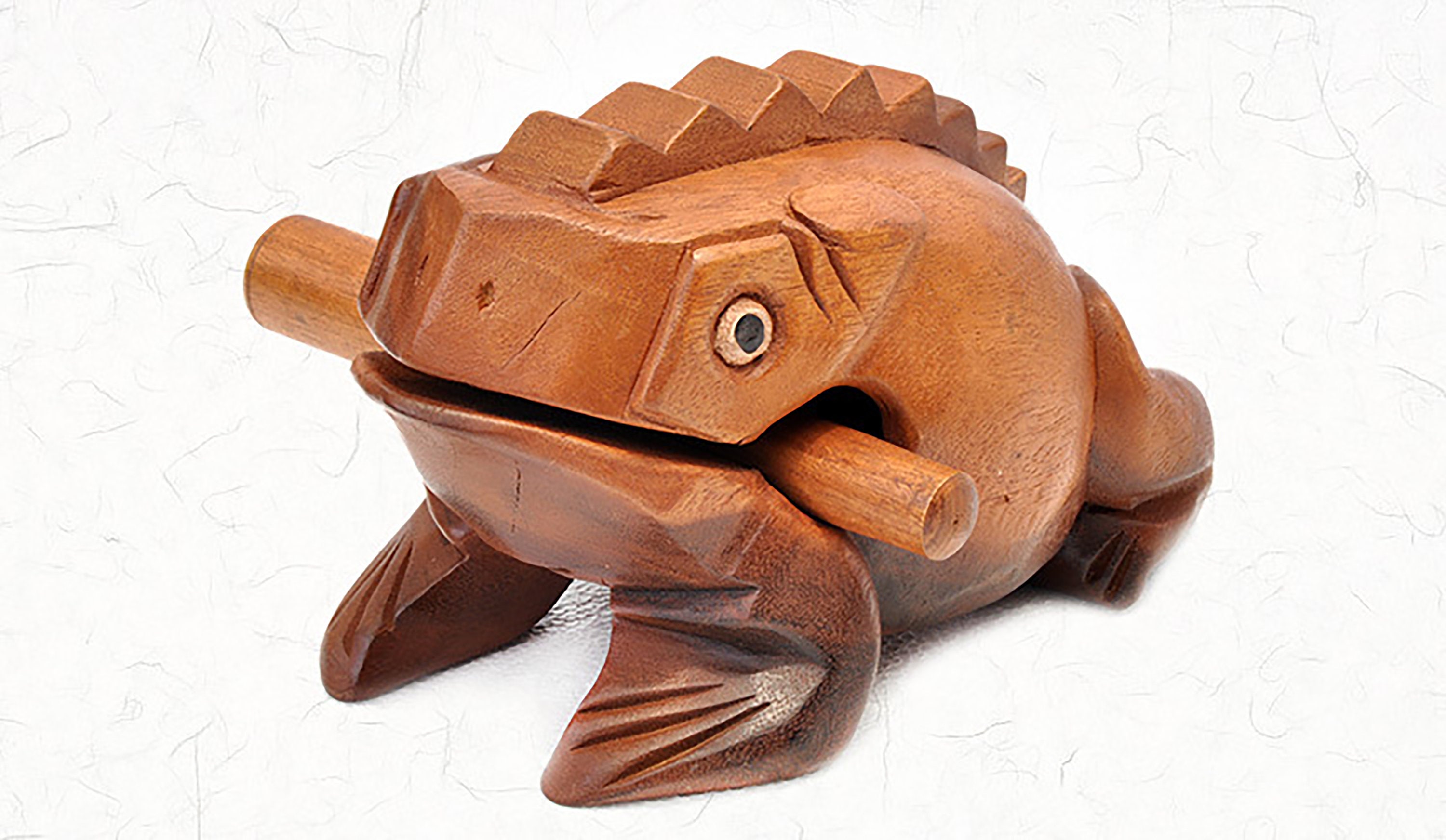 Wooden Pull Along Frog with Drum - The Bohemian Collective
