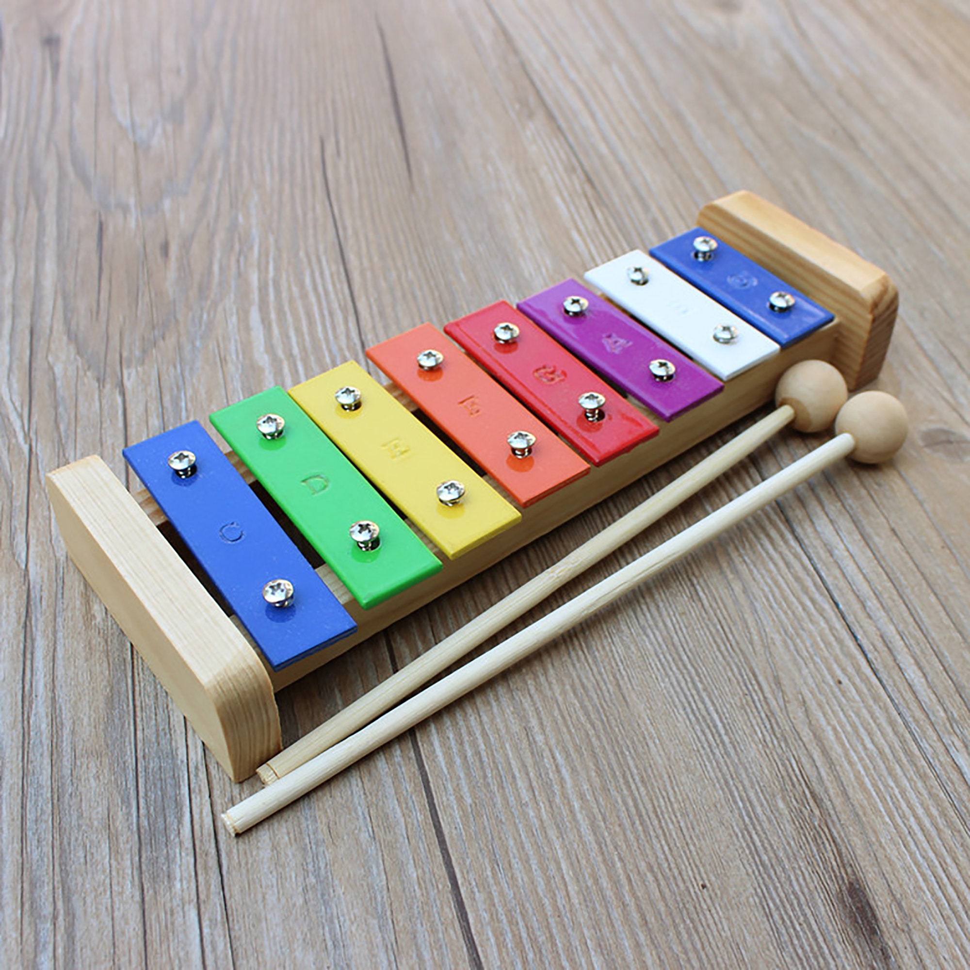 Xylophone pour enfants Xylophone en bois avec maillets Instrument de  musique pour l'apprentissage préscolaire Kit de percussion pour bébé avec  accord professionnel pour les tout-petits Cadeau