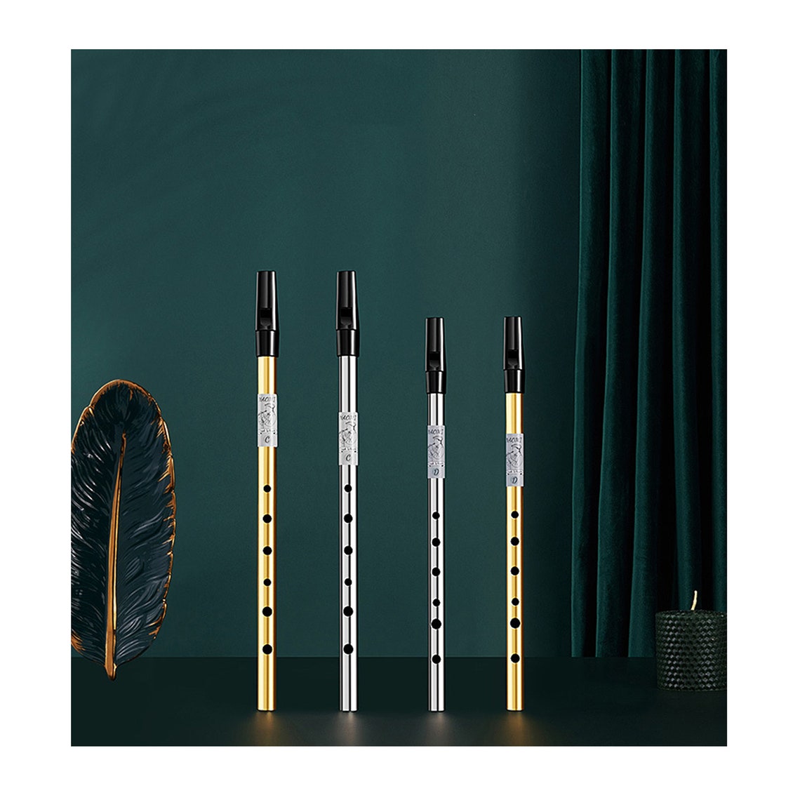 Metal Sixhole Recorder Short Flute Small Flute Portable Etsy