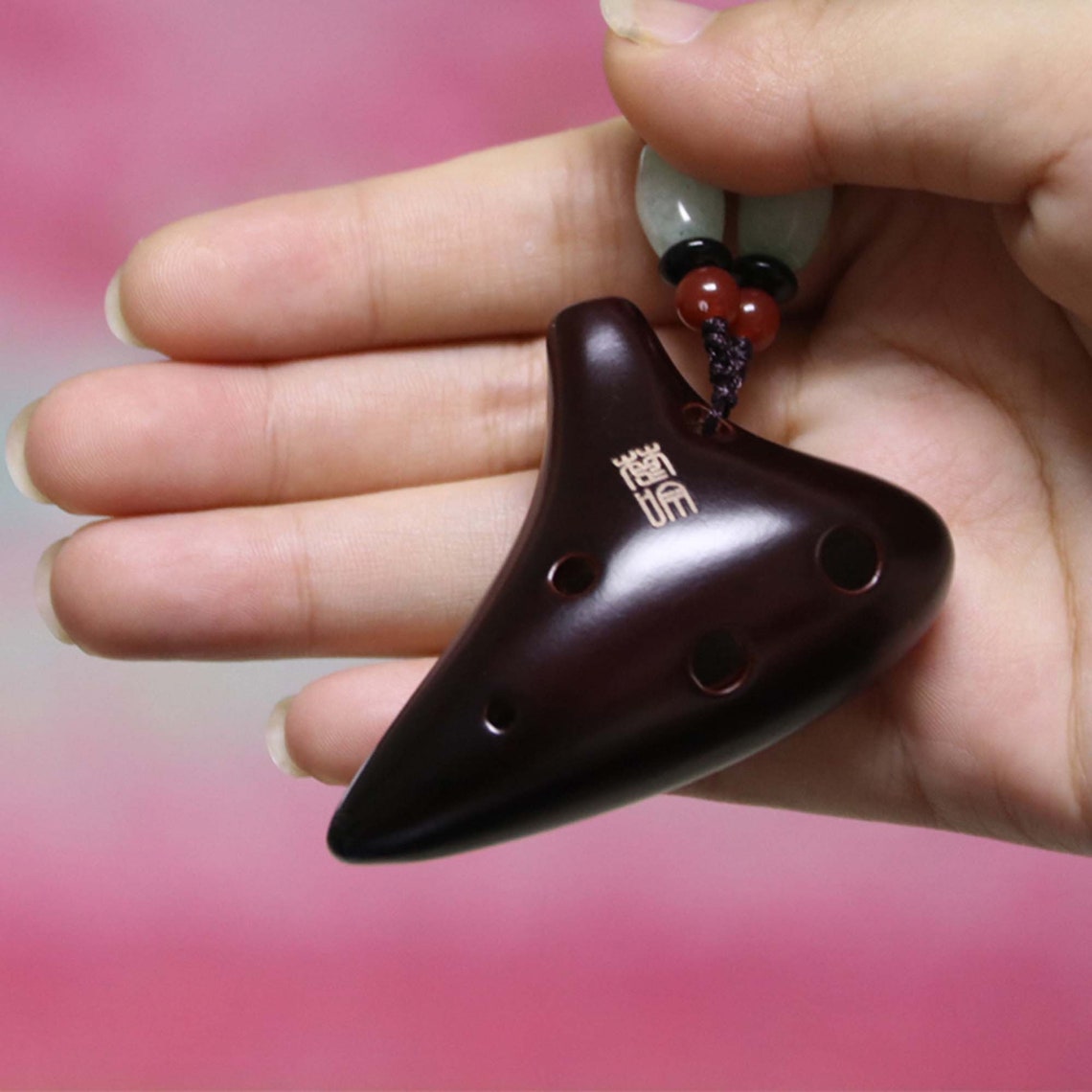 Mini Necklace Pendant Ocarina Vintage Sixhole Ocarina Etsy