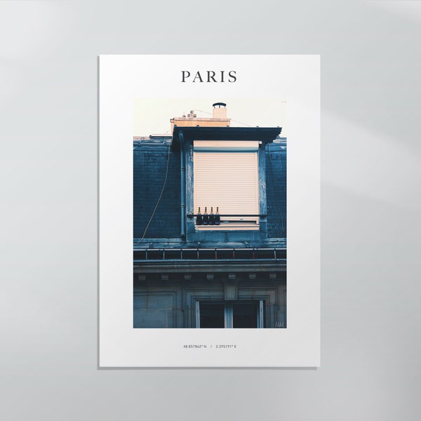 Champaign Flaschen - Paris Fotografie Druck| Abschlussgeschenk | Uni Geschenk | Kunstdruck | Poster