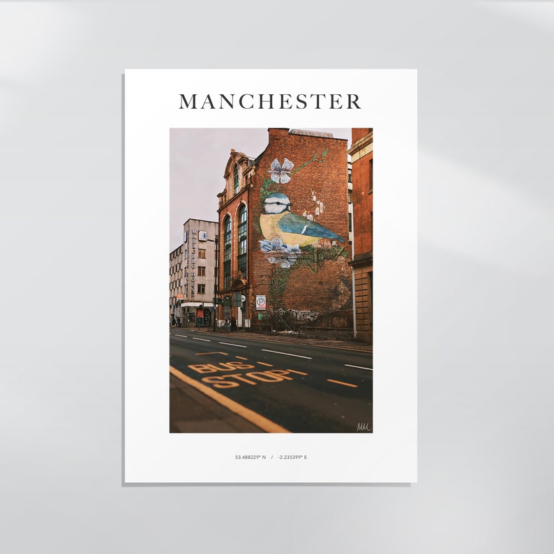 Northern Quarter Manchester photography print / poster graduation gift university gift art print poster image 1