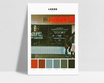 Belgrave, Leeds CITY HUES Print| graduation gift | university gift | art print | poster