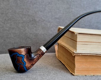 Handcrafted Pear Wood Churchwarden Pipe, 9.6 inch