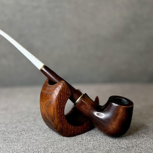 Handcrafted Pear Wood Tobacco Pipe: 9mm Filter