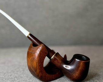 Handcrafted Pear Wood Tobacco Pipe: 9mm Filter