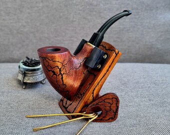 Handmade Palm size Dalbergia Wood Tapered Bowl Tobacco Smoking Pipe N834YD59 