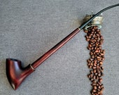 Long pipe Tobacco pipes Wooden pipe handcrafted Tobacco bowl Christmas gift