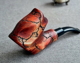 Handcrafted Pear Wood Tobacco Pipe: Gift carved pipe