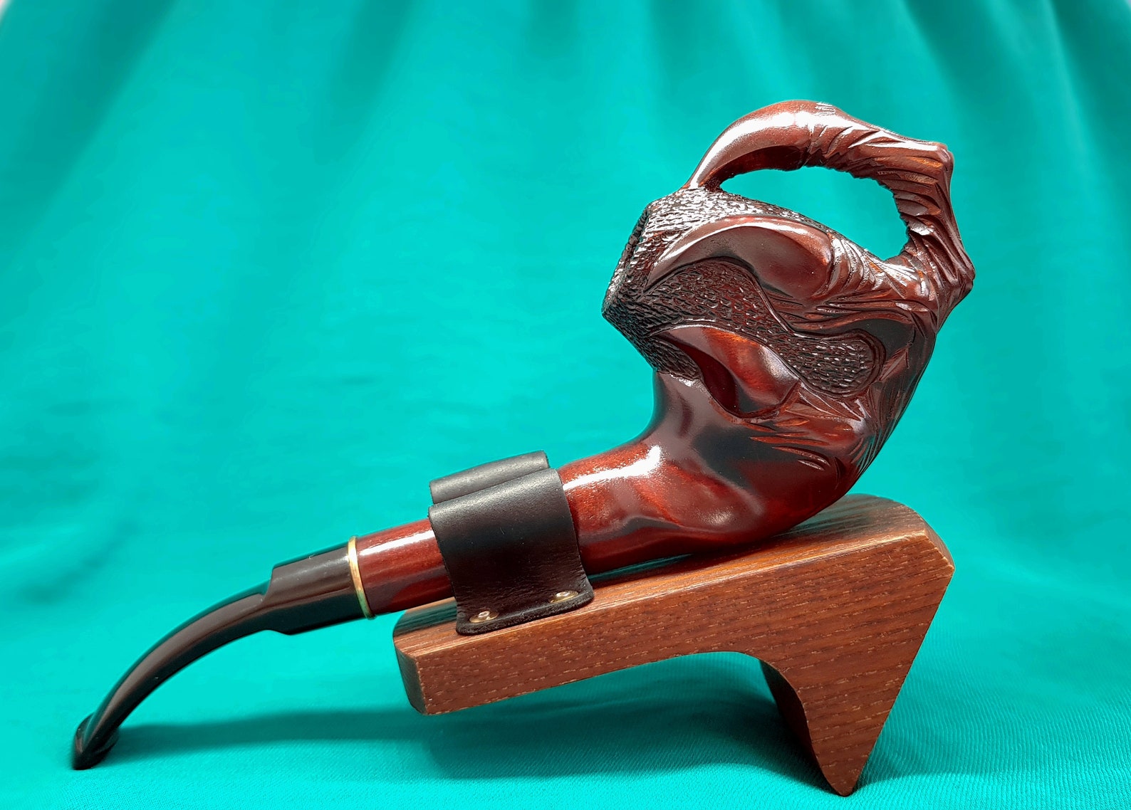Long Pipe DRAGON CLAW Wood carved smoking pipe Tobacco Pipes Etsy