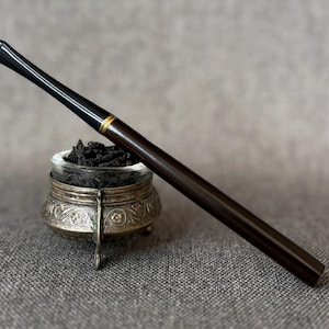 Wooden cigarette holder, long cigarette holder. Handmade 6.3&quot;/160mm, Fits regular cigarettes, hand carved cigarette holder