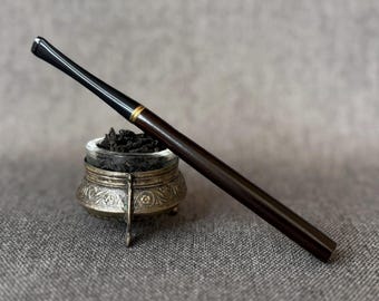 Wooden cigarette holder, long cigarette holder. Handmade 6.3&quot;/160mm, Fits regular cigarettes, hand carved cigarette holder