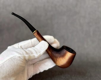 Handcrafted Pear Wood Tobacco Pipe: Smoker Gift