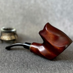 Handcrafted Pear Wood Tobacco Pipe: 9mm Filter